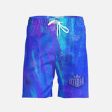 MDK Blue Design Men's All-over Print Beach Shorts (Printy6)