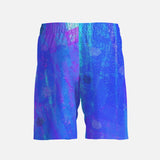 MDK Blue Design Men's All-over Print Beach Shorts (Printy6)