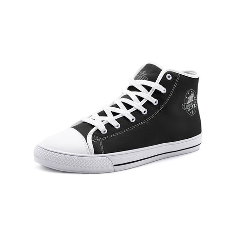 MDK Black Unisex High Top Canvas Shoes