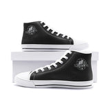 MDK Black Unisex High Top Canvas Shoes