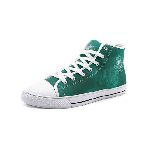 MDK Aqua Coral Unisex High Top Canvas Shoes