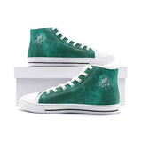 MDK Aqua Coral Unisex High Top Canvas Shoes