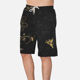MDK Gold Design Men's All-over Print Beach Shorts (Printy6)