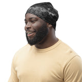 MDK Grunge Black All-Over Print Beanie