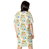 whimsical Love T-shirt dress