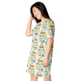 whimsical Love T-shirt dress