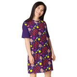 Whimsical Smileys T-shirt dress