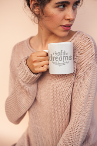 A Head Full Of Dreams 11 oz. White Mug